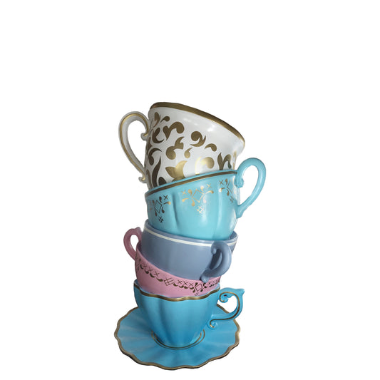 Large Stacked Teacups Statue