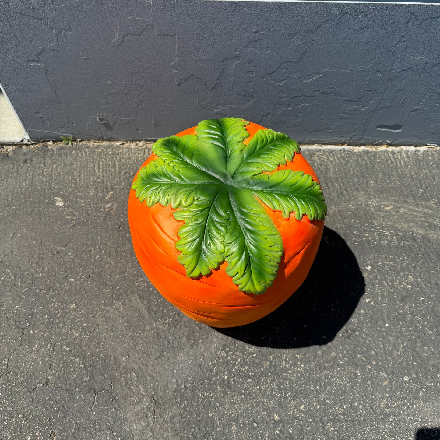 Carrot Veggie Table Stool Statue