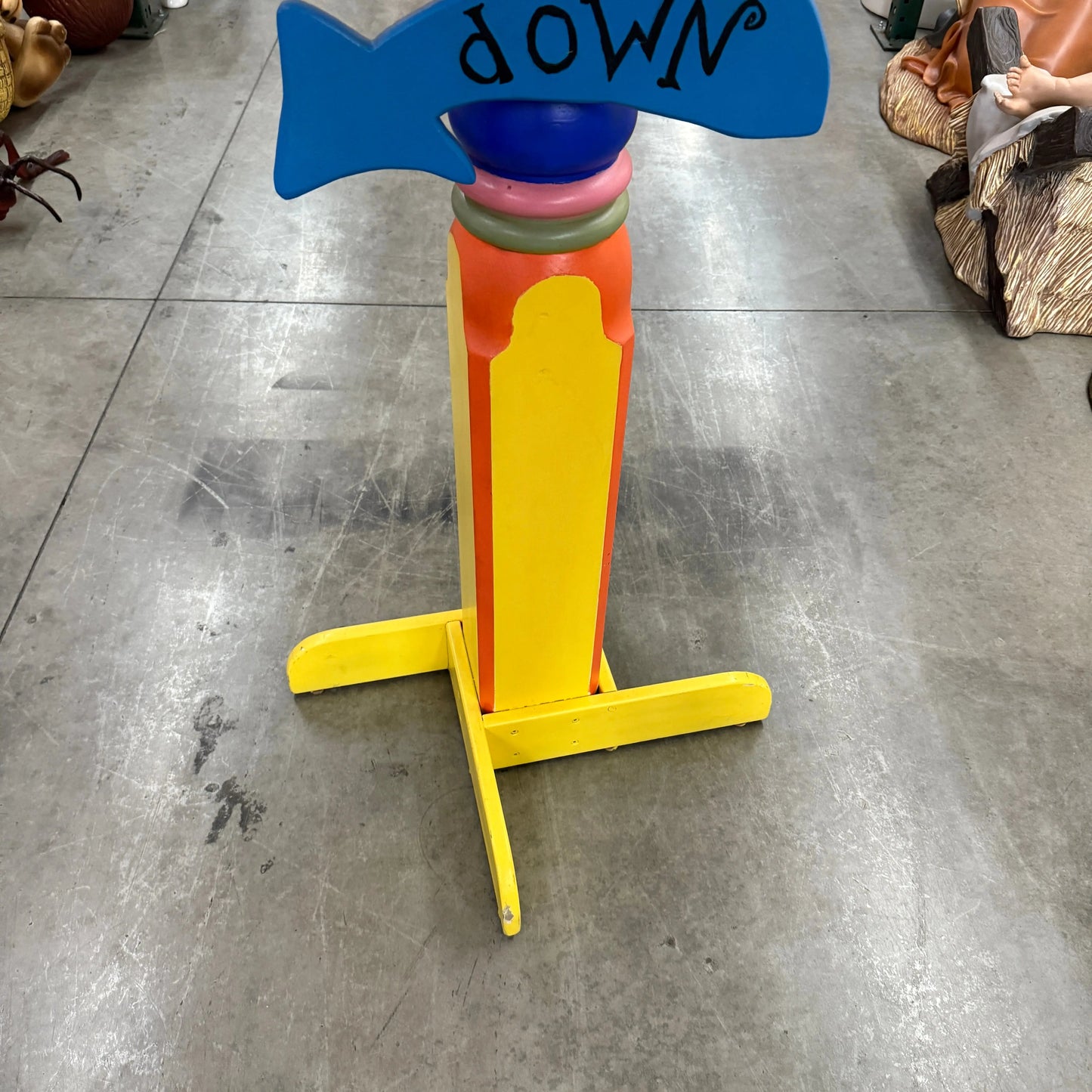 Cheshire Cat Sign Statue P-CHESHIRESIGN-P