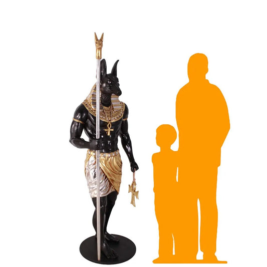 Egyptian Anubis Life Size Statue E0103S-AFA6SB-H