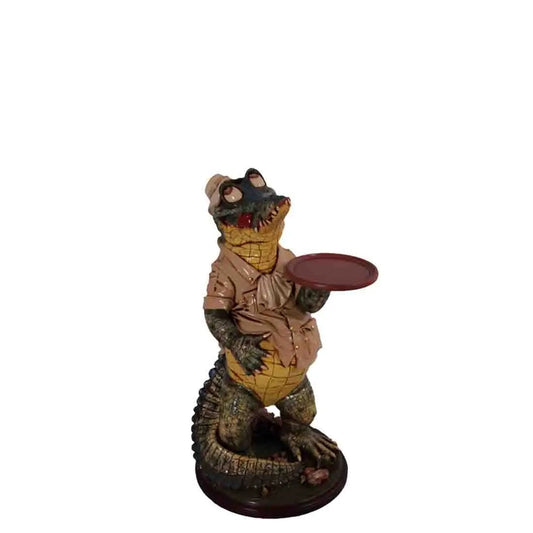 Large Crocodile Butler Statue R0005-AFCRB-H