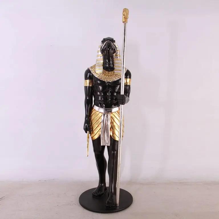 Egyptian Horus Life Size Statue E0104S-AFH6SB-H