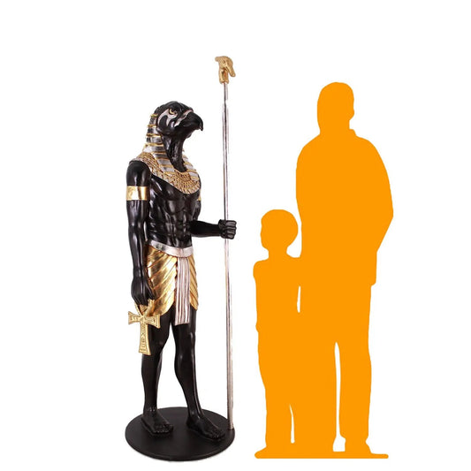 Egyptian Horus Life Size Statue E0104S-AFH6SB-H