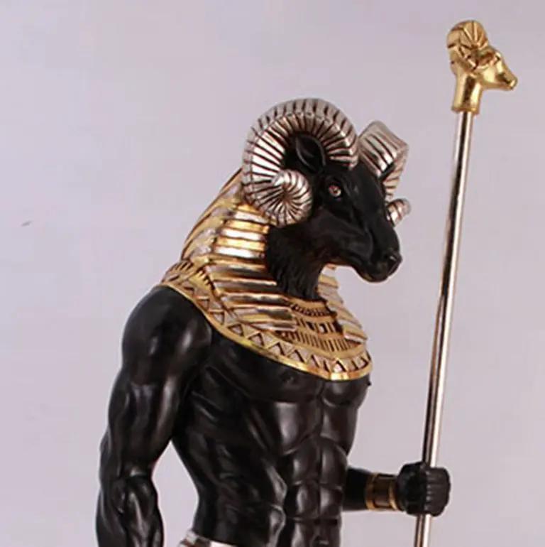 Egyptian Khnum Life Size Statue E0105S-AFK6SB-H