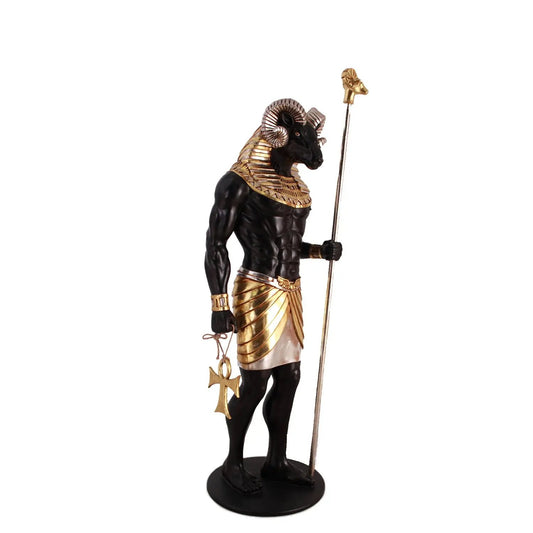 Egyptian Khnum Life Size Statue E0105S-AFK6SB-H