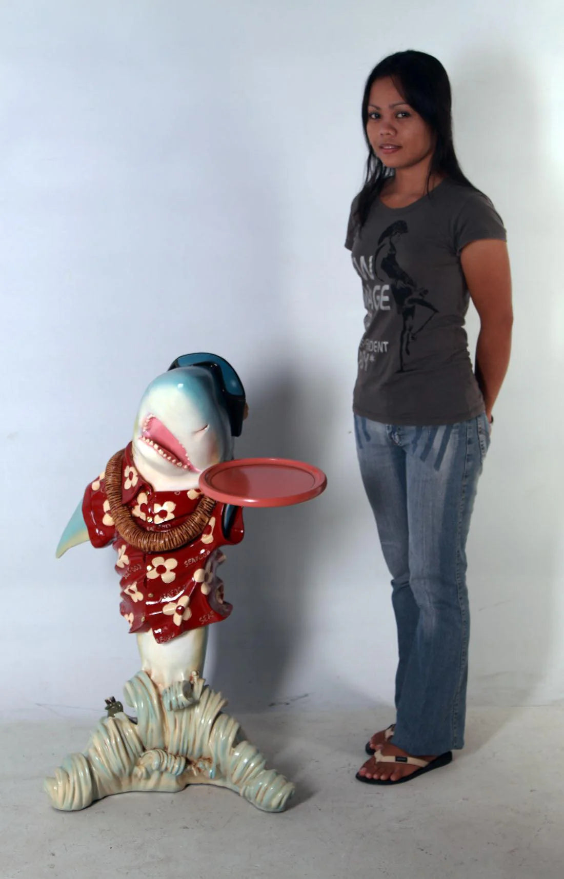 Shark Butler Small Life Size Statue Prop