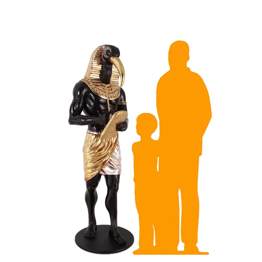 Egyptian Thot Life Size Statue E0106S-AFT6SB-H