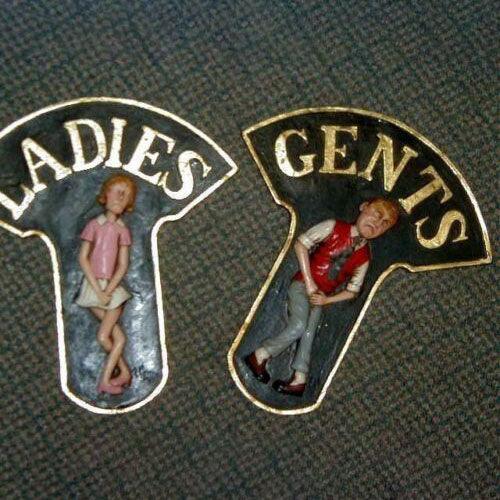 Restroom Sign Ladies and Gents