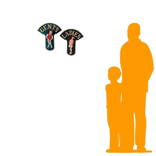 Restroom Sign Ladies and Gents R0043-APLGS-H