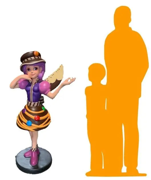 Chocolate Candy Fairy Statue LS354-1128-T