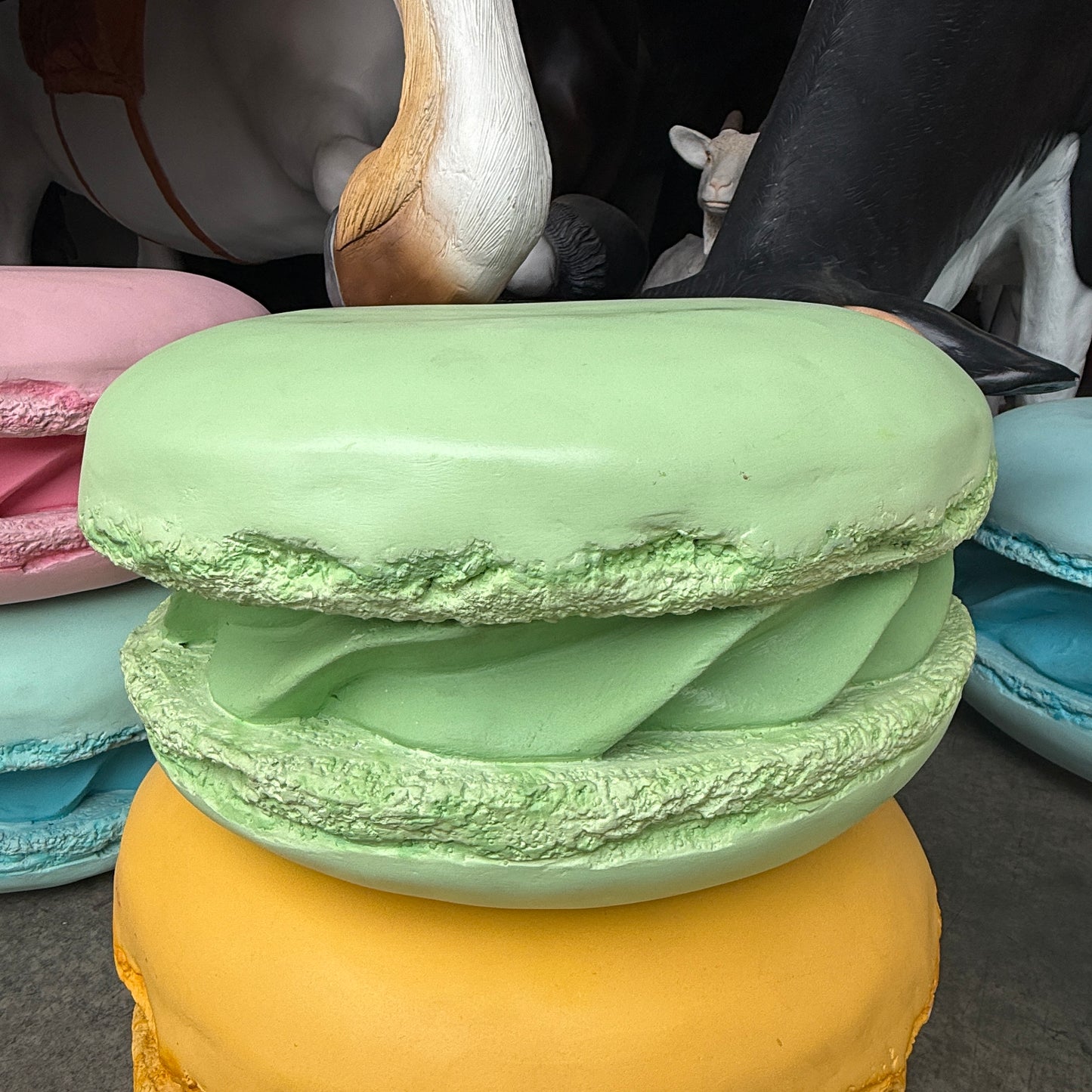 Medium Green Macaroon Statue