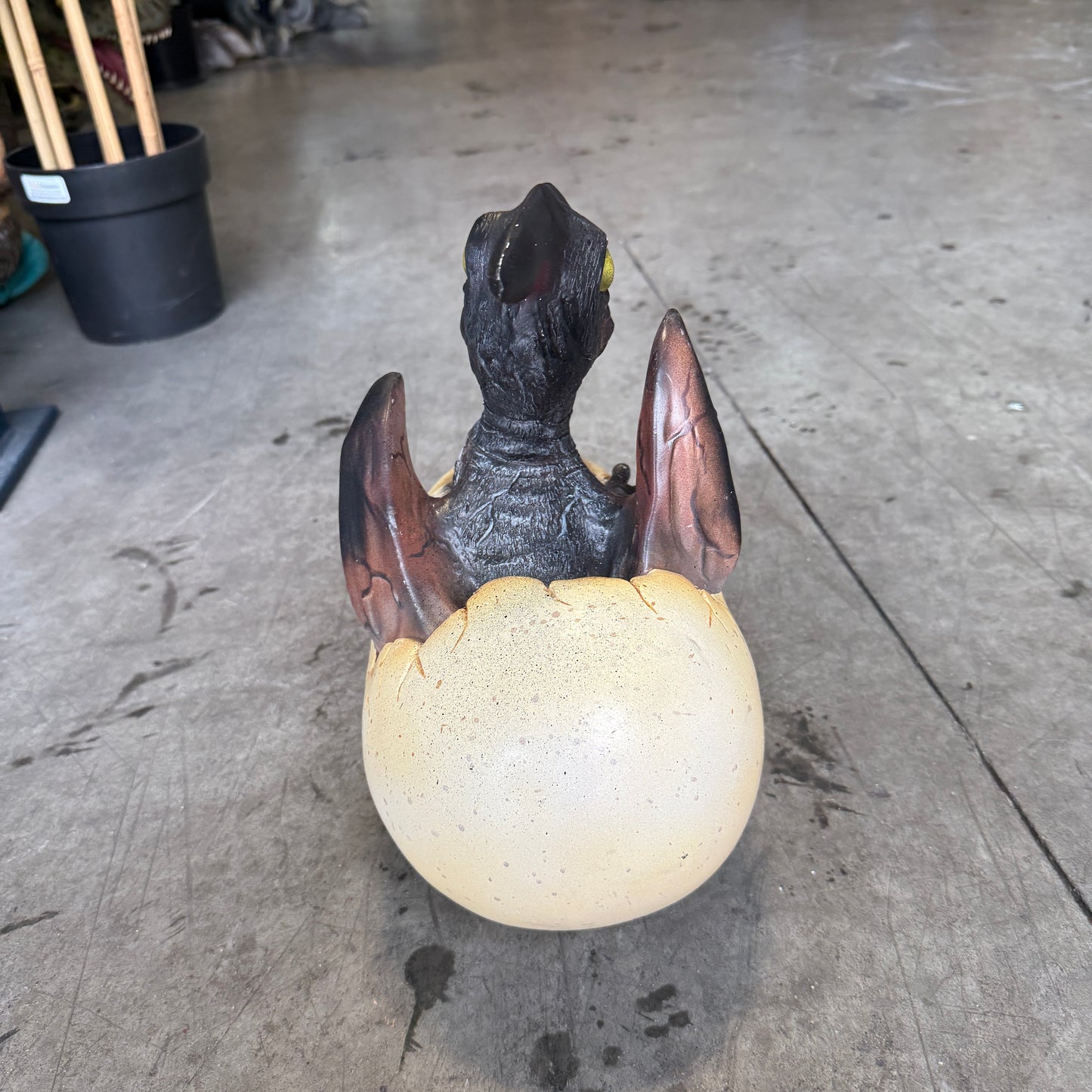 Hatching Pteranodon Dinosaur Egg Statue