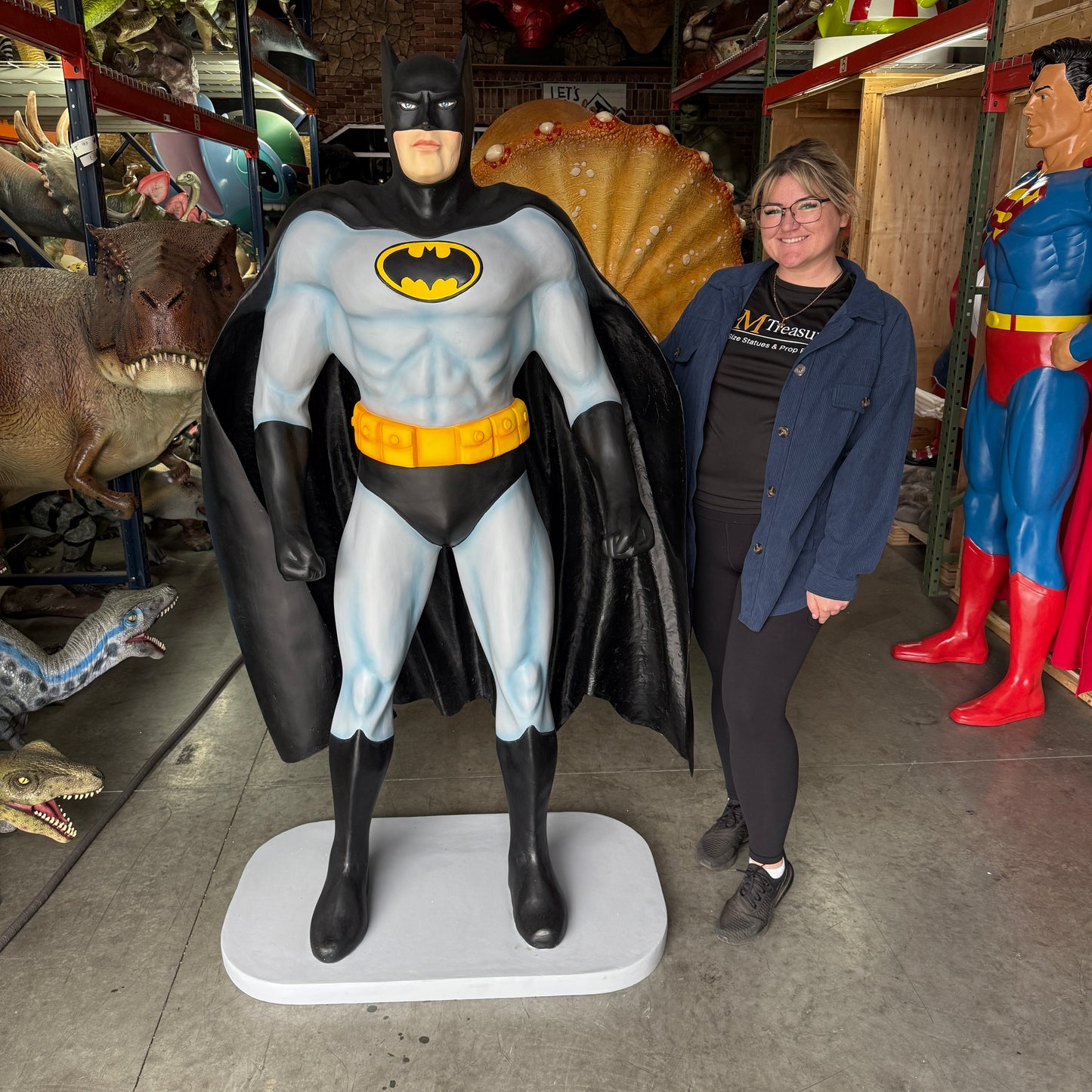 Night Man Super Hero Life Size Statue