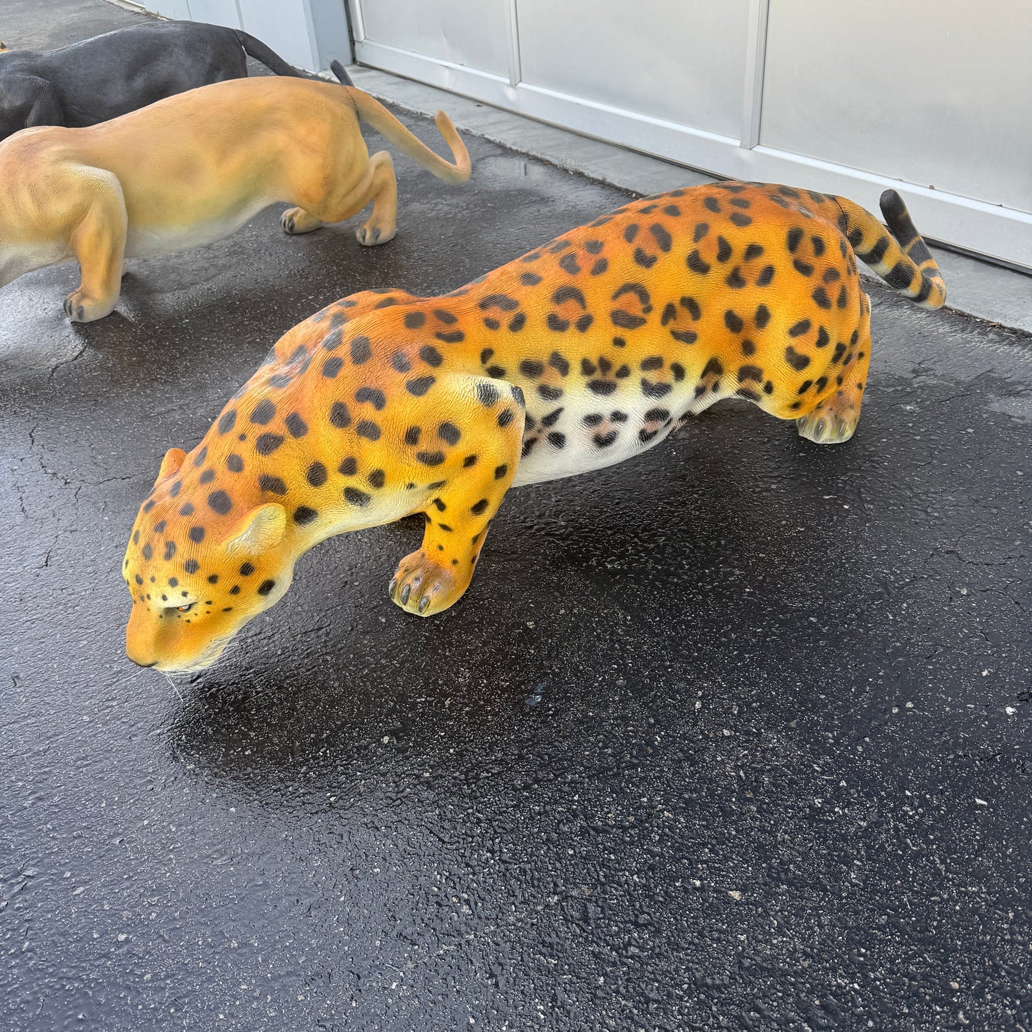 Crouching Jaguar Statue