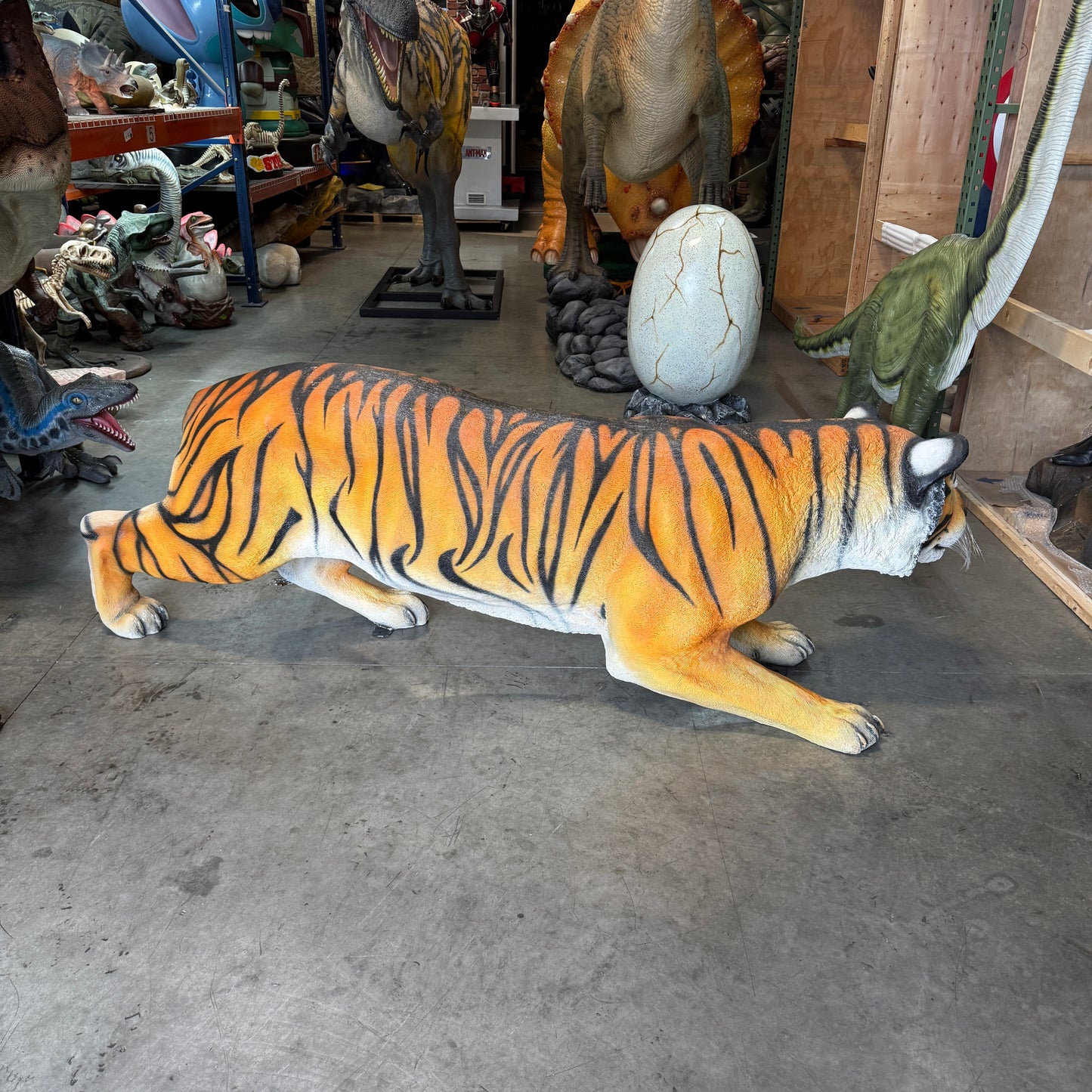 Crouching Tiger Statue