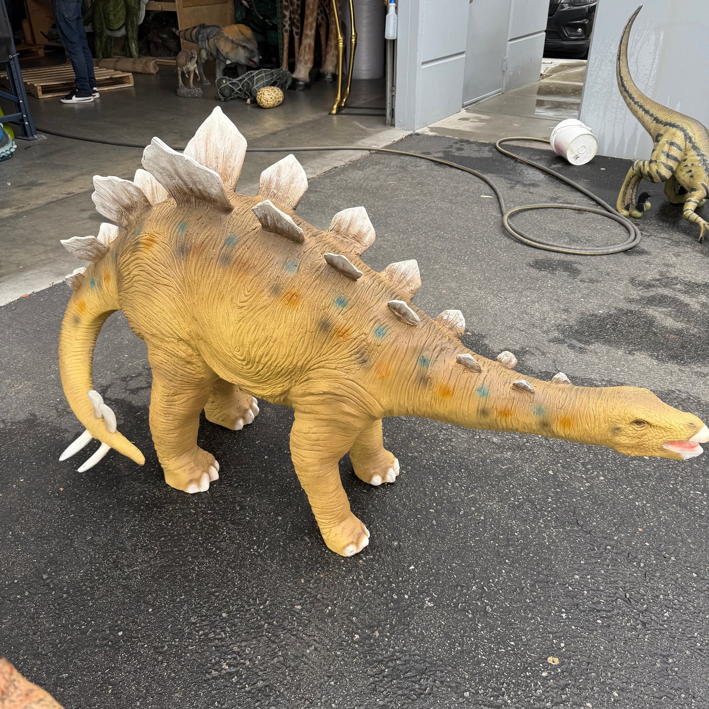 Small Stegosaurus Dinosaur Statue
