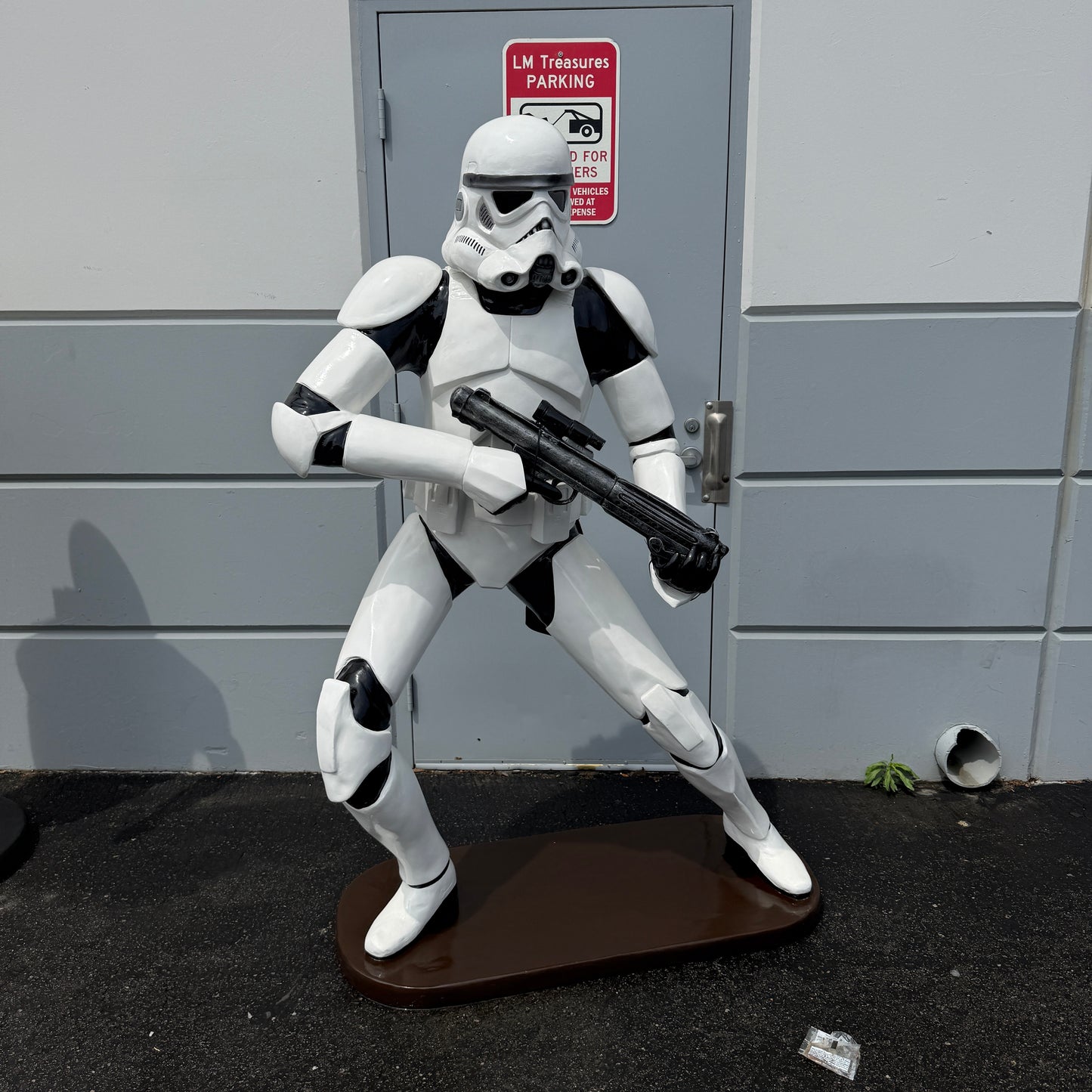 Space Trooper In Action Statue