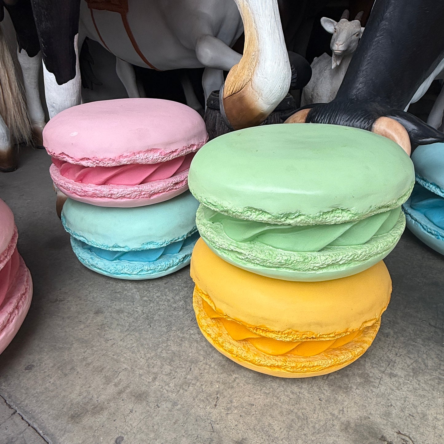 Medium Yellow Macaroon Statue