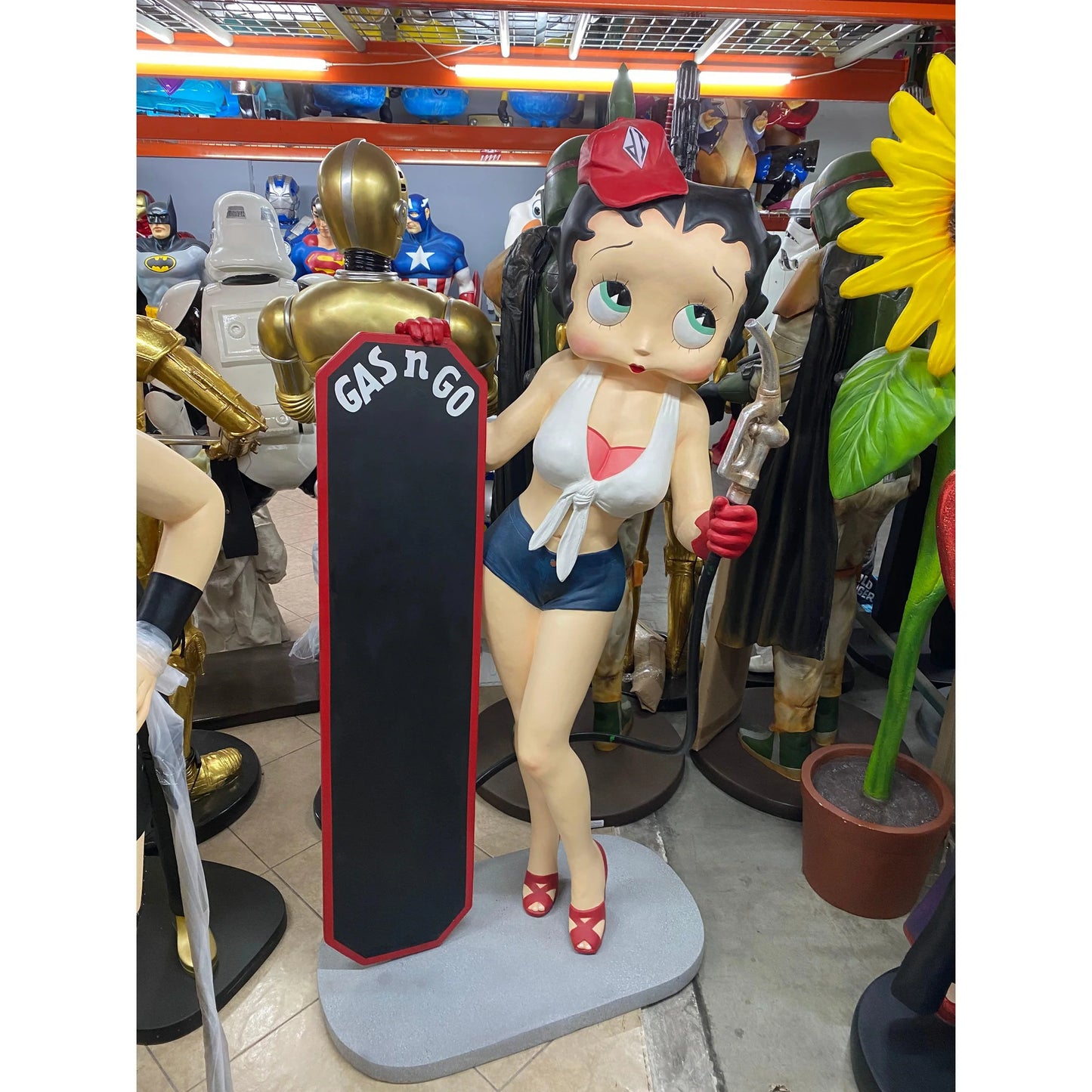 Betty Boop Gasoline Statue