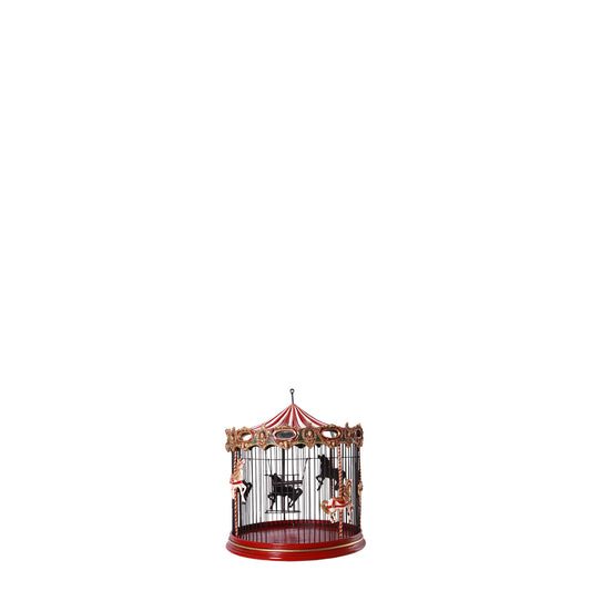 Hanging Birdcage Carousel Horse Statue