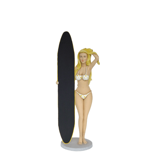Bikini Surfer Girl Life Size Statue - LM Treasures Prop Rentals