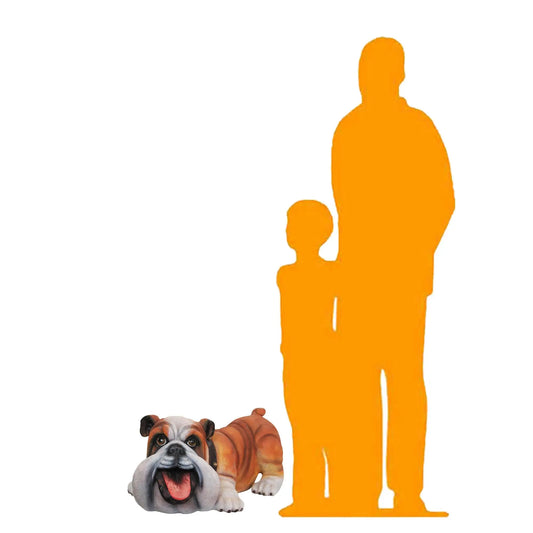 Comic Bulldog Statue A0633-C030-PT