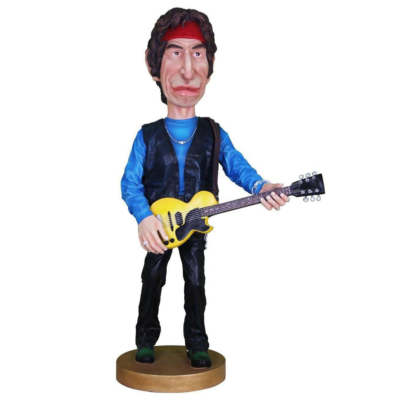 Cartoon Guitarist Richards Life Size Statue - LM Treasures Prop Rentals