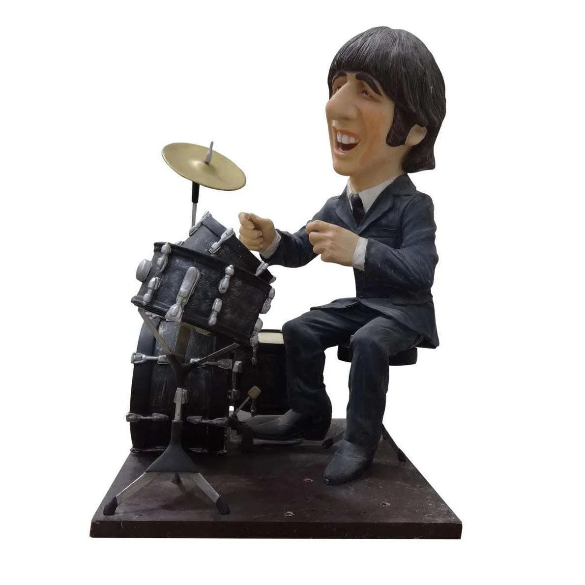 Cartoon Drummer Bingo Life Size Statue