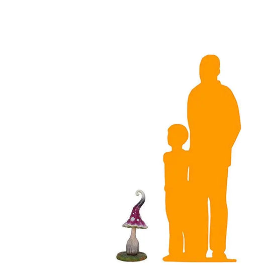 Small Dotted Mushroom Statue M0198-C390-PT