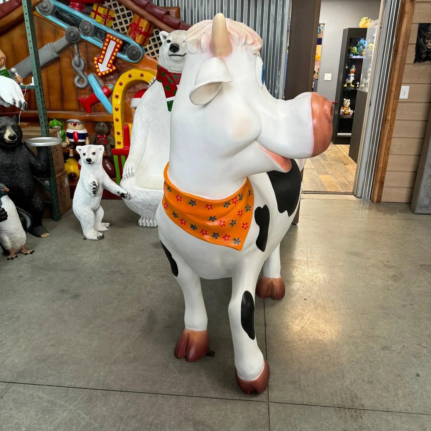 Comic Miss Cow Statue A0621-C004-PT