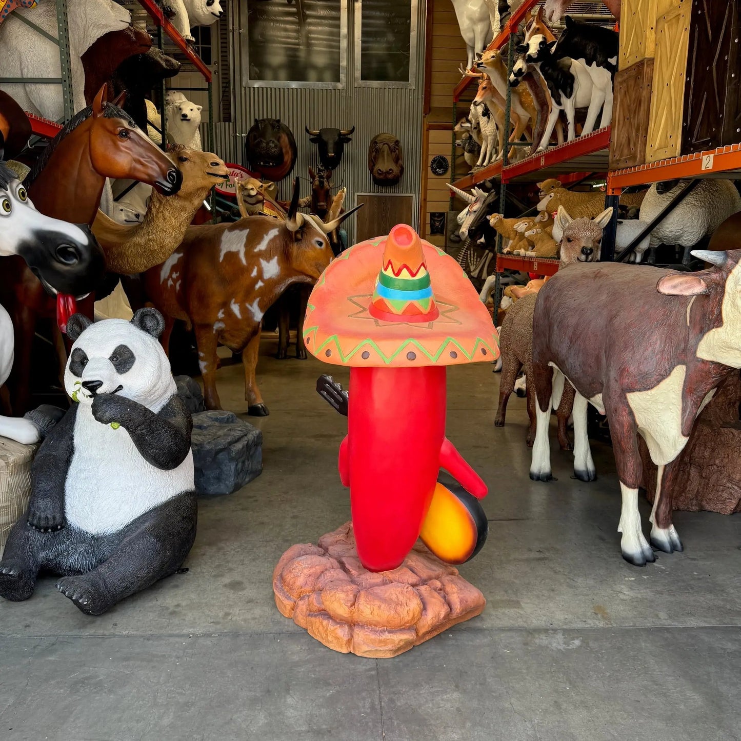 Singing Chili Statue LS255-C026-PT