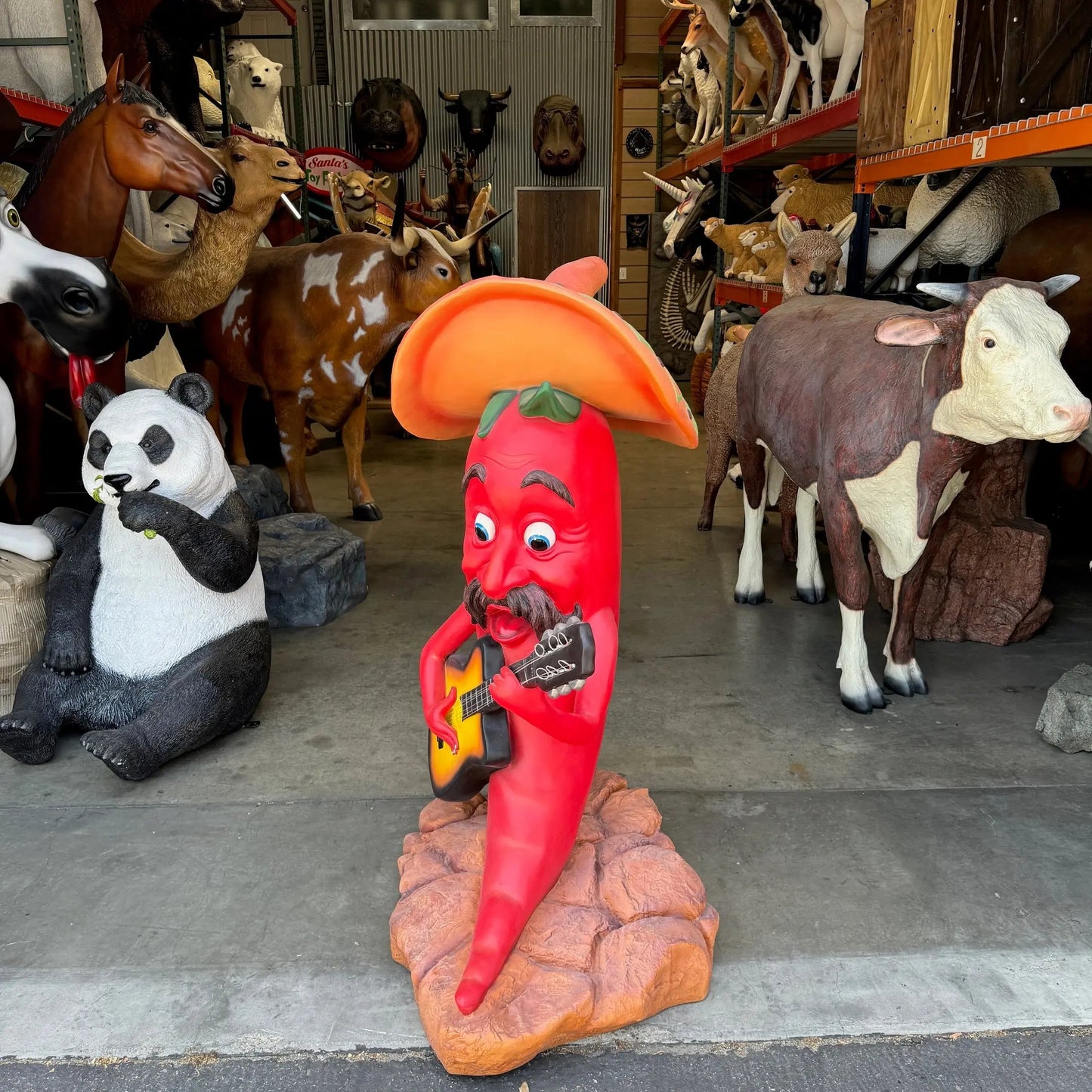 Singing Chili Statue LS255-C026-PT