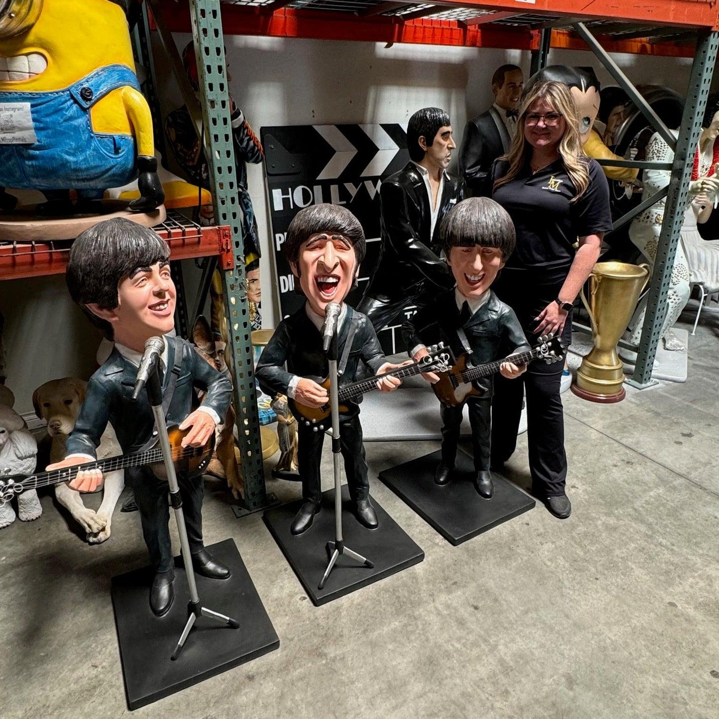 Cartoon Guitarist Lemon Life Size Statue