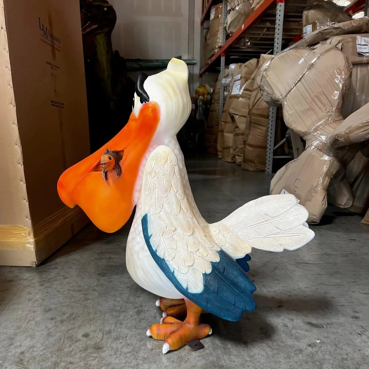 Comic Pelican Life Size Statue Prop A0728-C105-PT