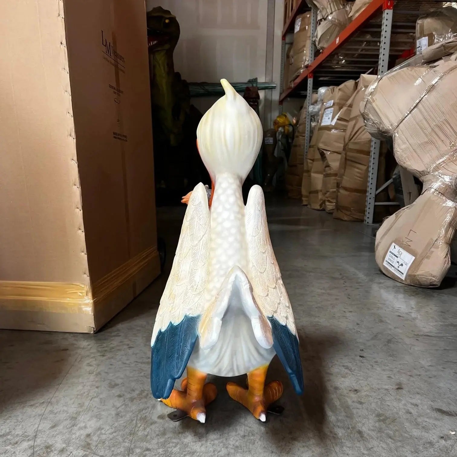 Comic Pelican Life Size Statue Prop A0728-C105-PT