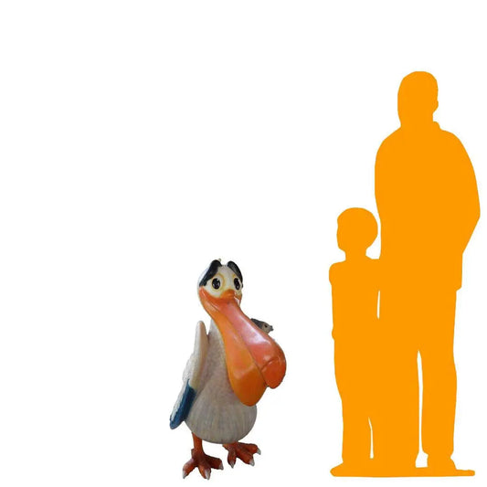 Comic Pelican Life Size Statue Prop A0728-C105-PT