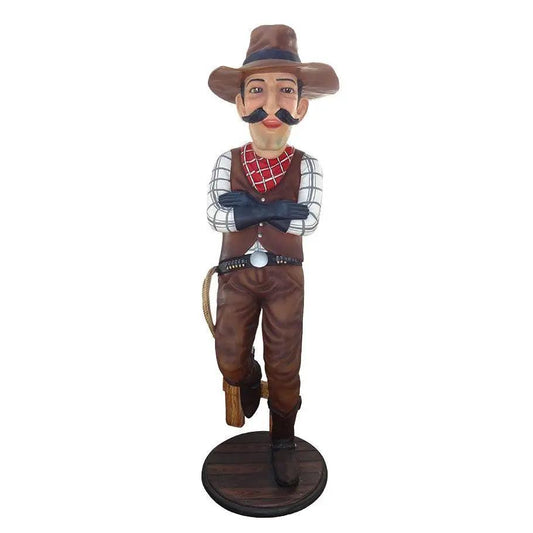 Cowboy Comic Statue - LM Treasures Prop Rentals