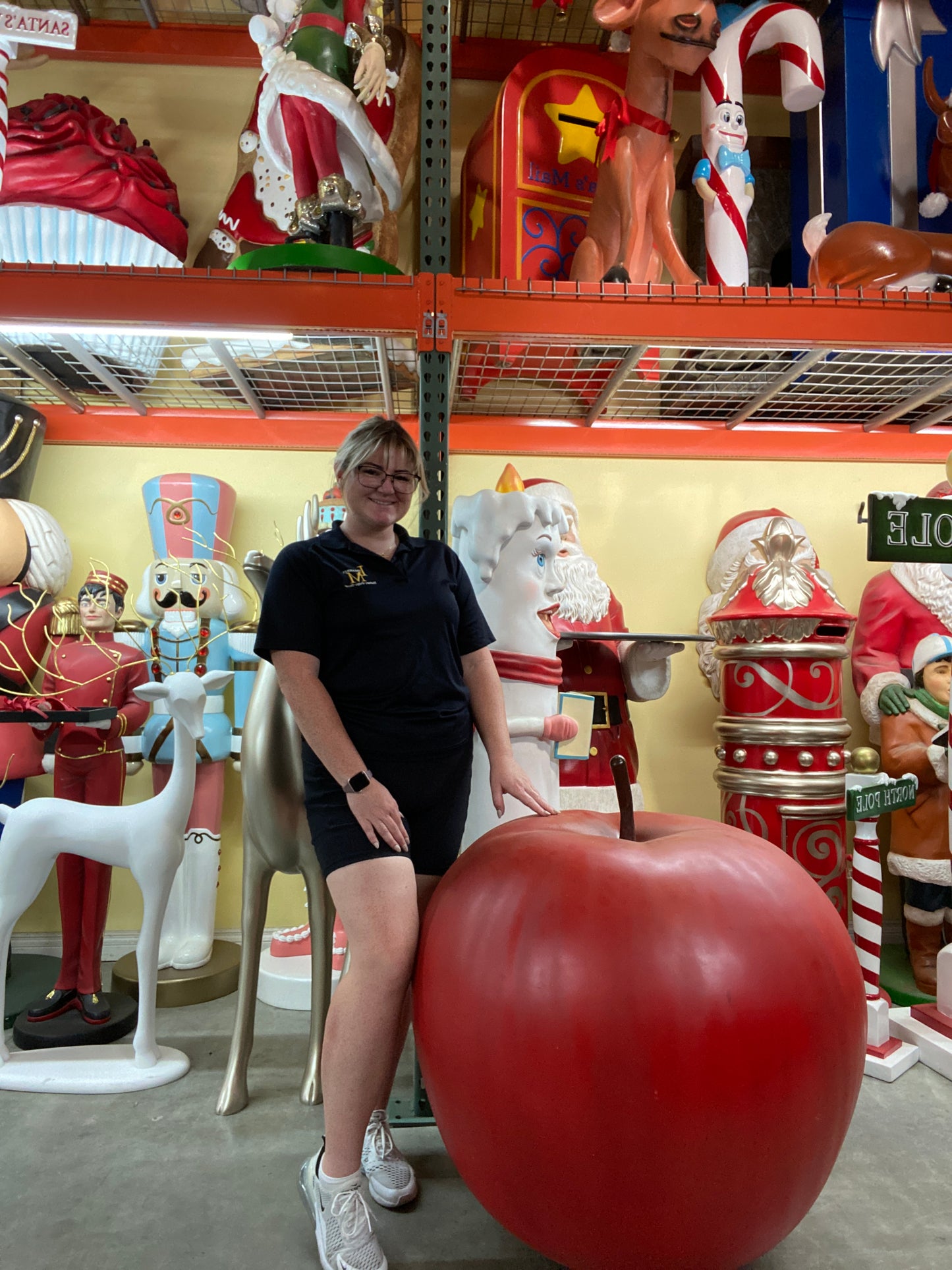 Jumbo Apple Statue