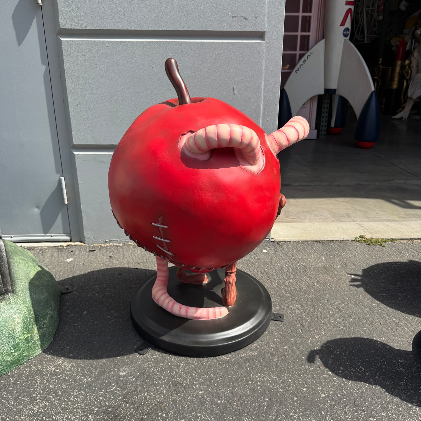 Zombie Apple Spooky Fruit Statue