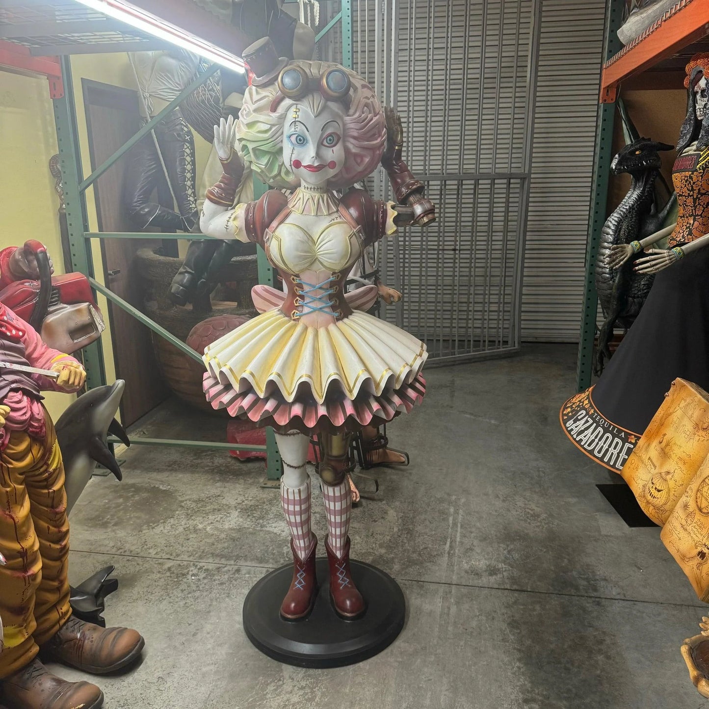 Steampunk Ragdoll Halloween Statue