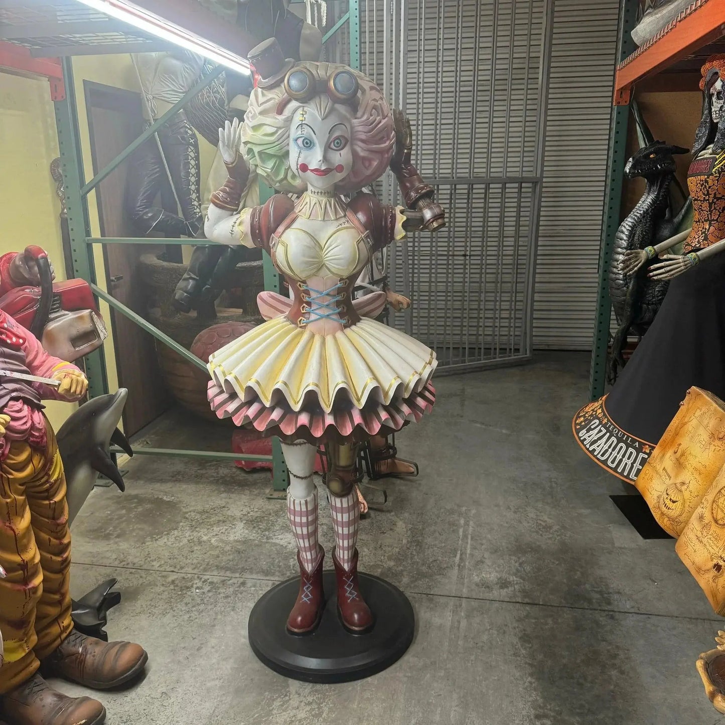 Steampunk Ragdoll Halloween Statue LS328-C250-PT