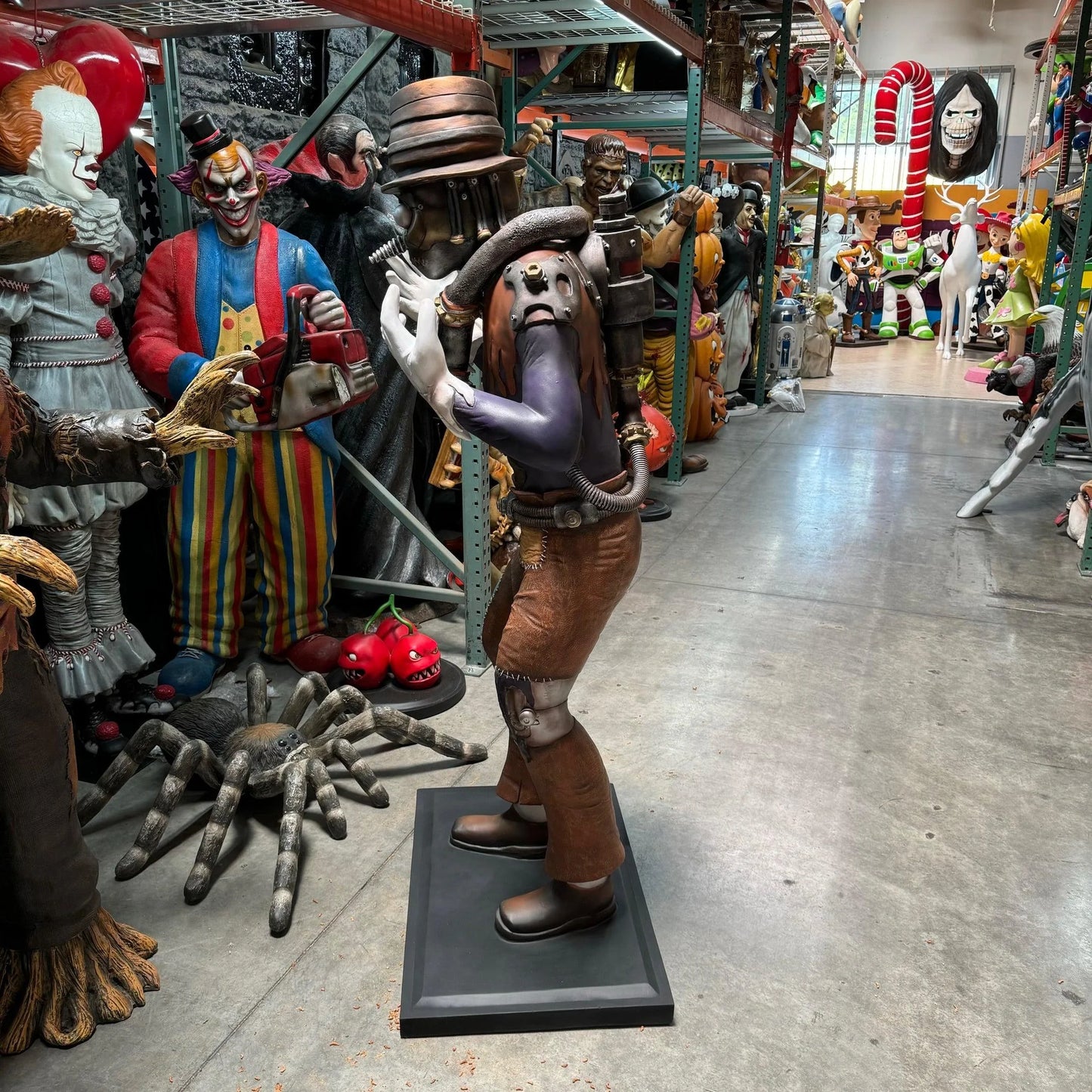 Steampunk Scarecrow Life Size Statue