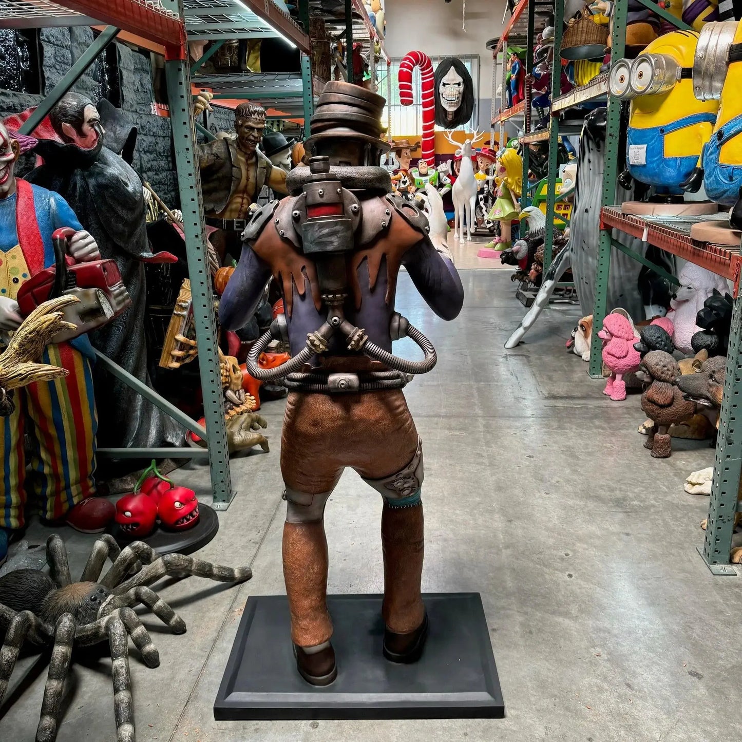 Steampunk Scarecrow Life Size Statue S0120-C254-PT