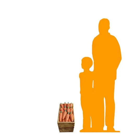 Case Of Carrots Statue R0384-C309-PT