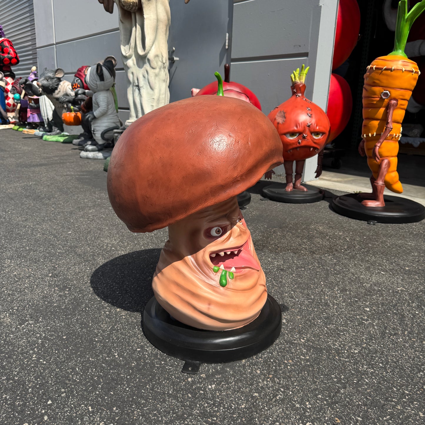 Infested Mushroom Spooky Veggie Statue