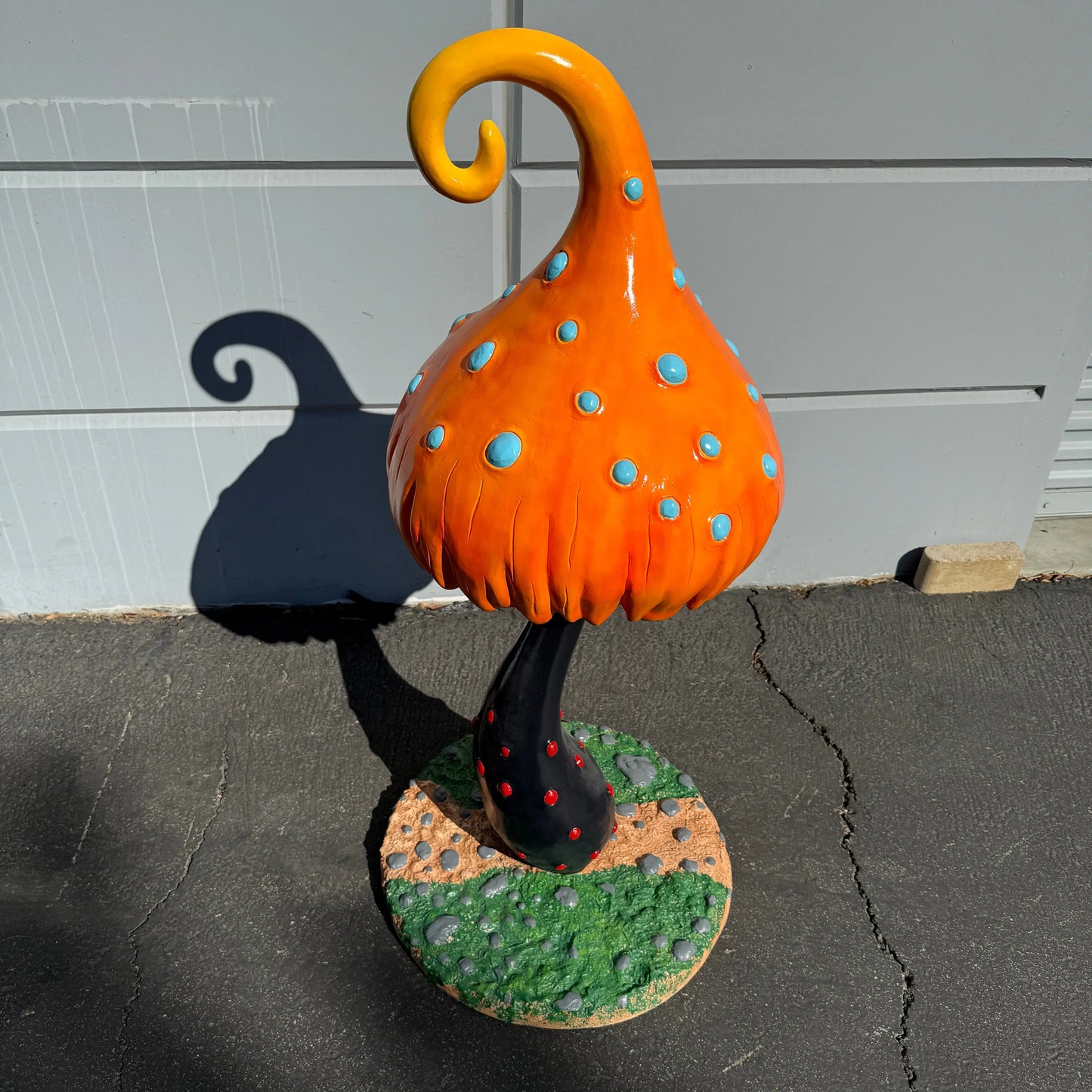 Large Poison Mushroom Statue M0194B-C391-PT
