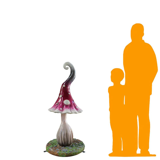 Large Dotted Mushroom Statue M0198B-C395-PT