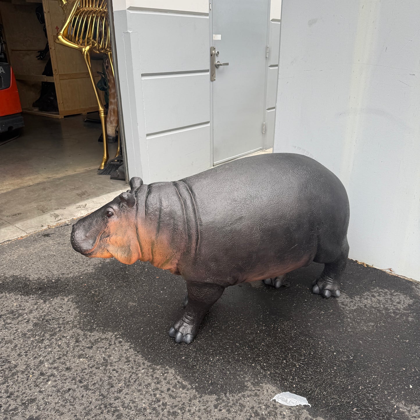 Baby Hippo Statue