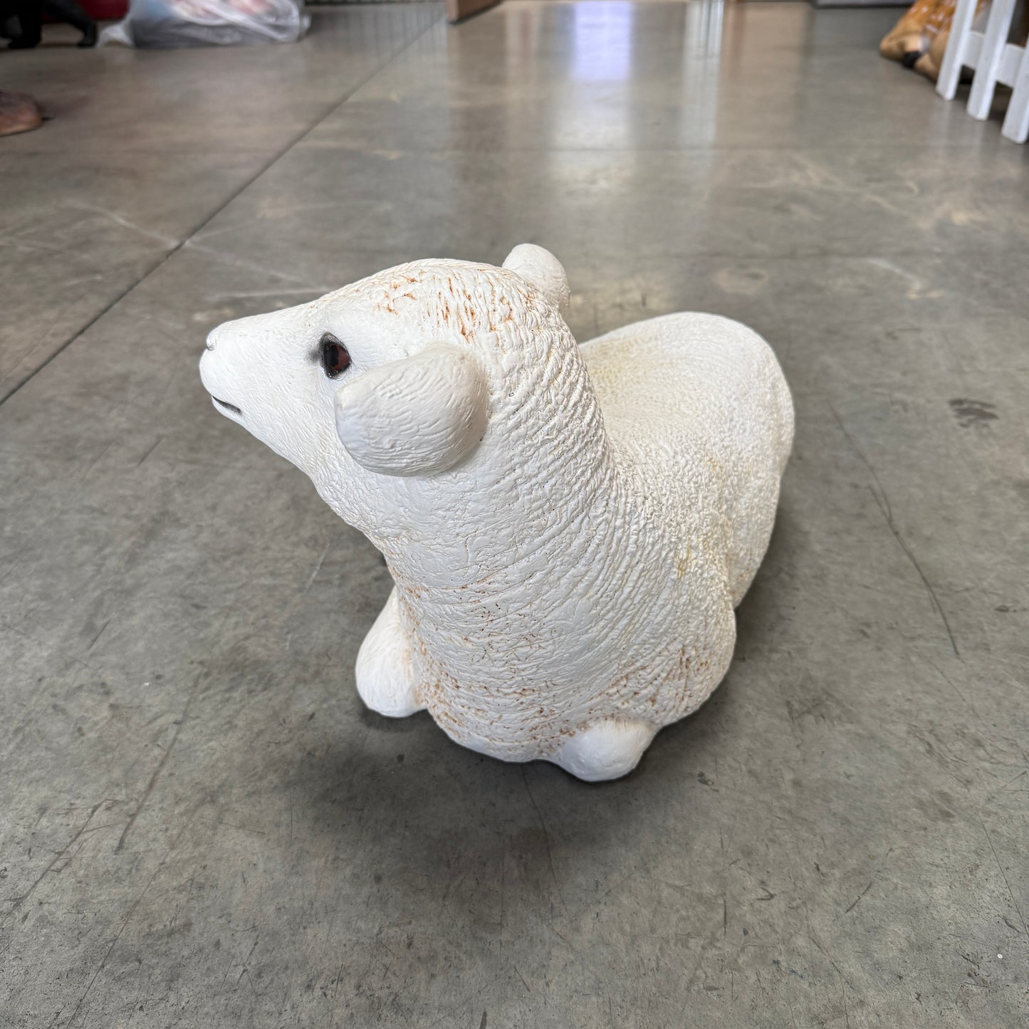 Texelaar Baby Lamb Laying Statue