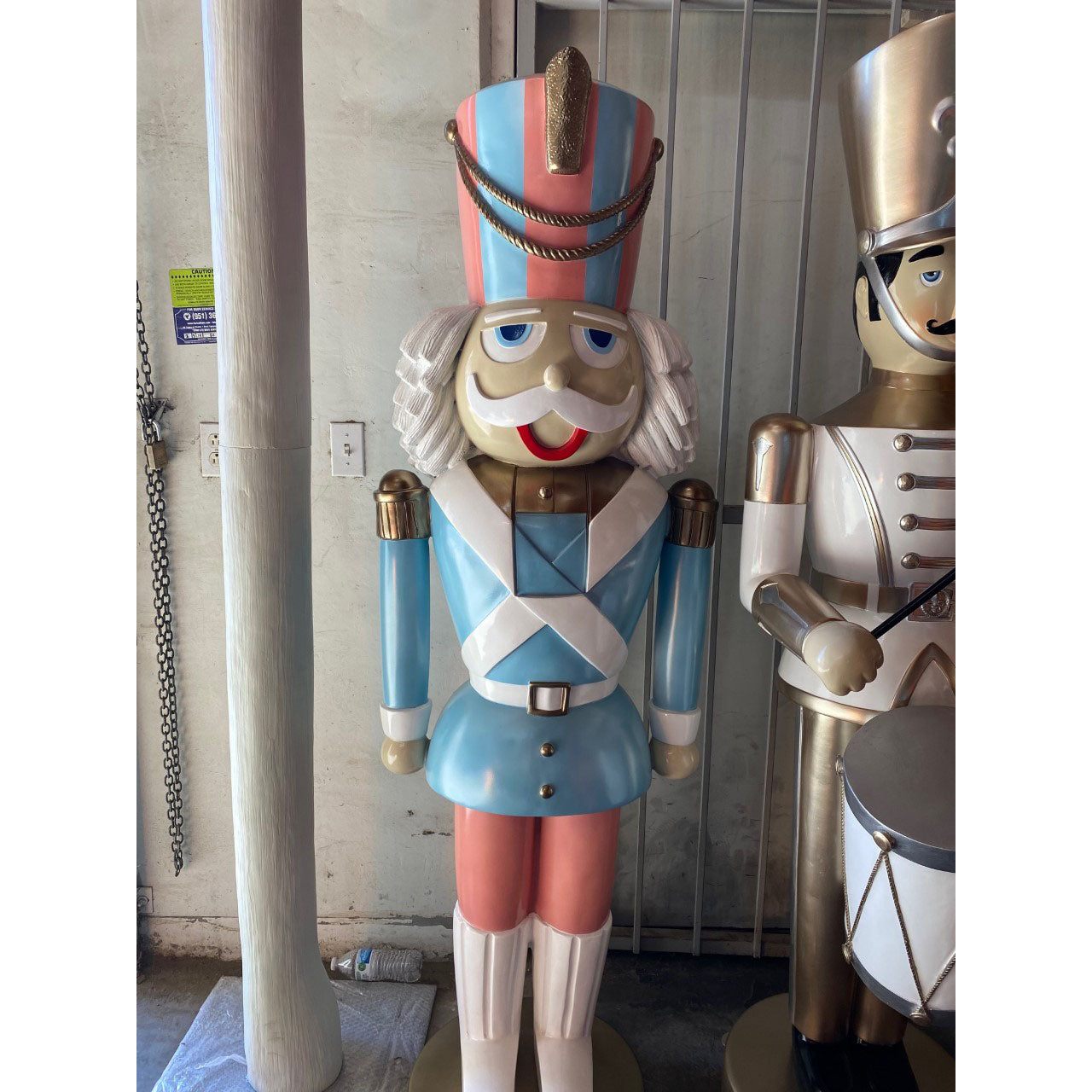Pastel Nutcracker Christmas Statue